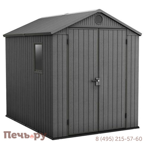 Сарай Gardeck Keter "Дарвин 6х8" (размеры 183 х 244 см), серый фото