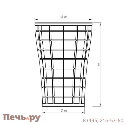 Сетка-каменка Прометалл  натрубная V фото 2