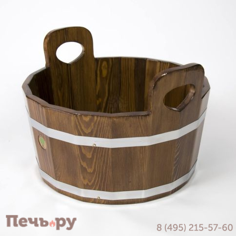 Шайка для бани BentWood из лиственницы, 15 л. фото 4