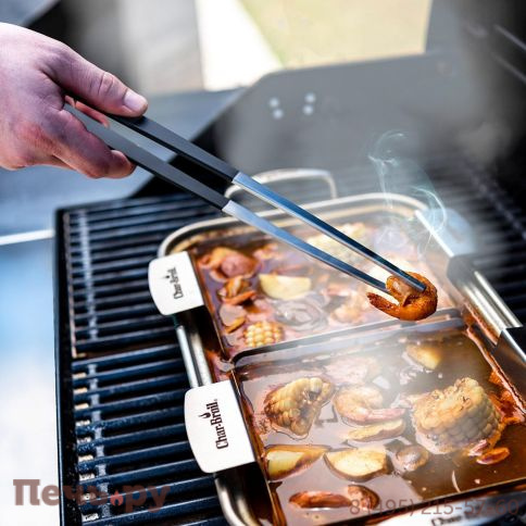 Набор инструментов Char-Broil 3 шт (лопатка+щипцы+кисть) фото 5