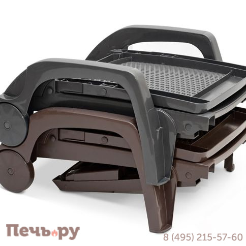 Шезлонг Gardeck B:rattan MIAMI складной, коричневый (дисконт) фото 11