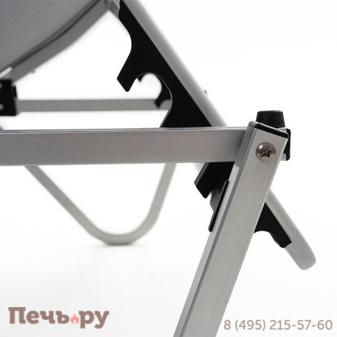 Шезлонг Gardeck Hera алюминиевый, серый фото 18