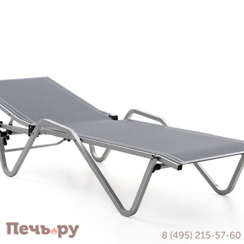 Шезлонг Gardeck Hera алюминиевый, серый фото 4