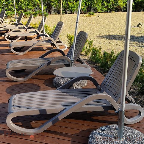 Шезлонг Gardeck Nardi Eden с подлокотниками, tortora фото 12