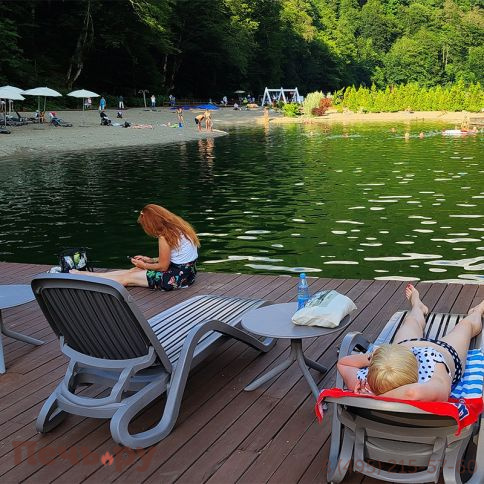 Шезлонг Gardeck Nardi Eden с подлокотниками, tortora фото 14