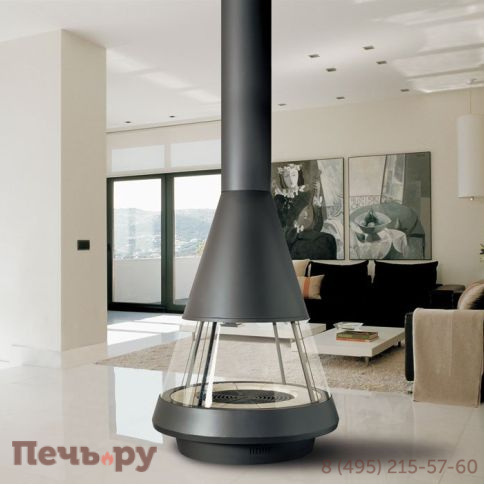 Стальной камин Hergom Mallorca без стекла фото 2