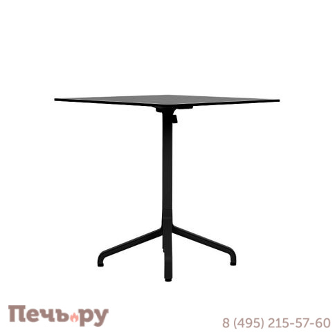 Стол складной квадратный Gardeck Frasca Mini 70*70, антрацит (база + столешница) фото 2