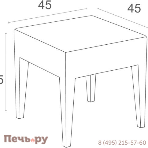 Столик плетеный для шезлонга GT 1009 234/GT1009/WHITE фото 2