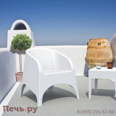 Столик плетеный для шезлонга GT 1009 234/GT1009/WHITE фото 6