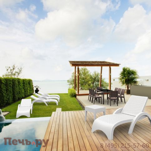 Столик плетеный для шезлонга GT 1009 234/GT1009/WHITE фото 9