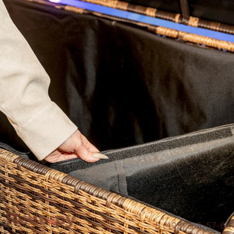 Сундук для хранения Royal Family Karl 120 c колесиками коричневый фото 8