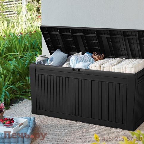 Сундук Gardeck Keter Камфи (COMFY STORAGE BOX 270L), графит фото 2