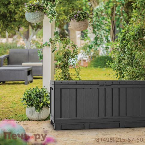 Сундук Gardeck Keter Кенвуд (KENTWOOD STORAGE BOX) 350л, графит фото 2