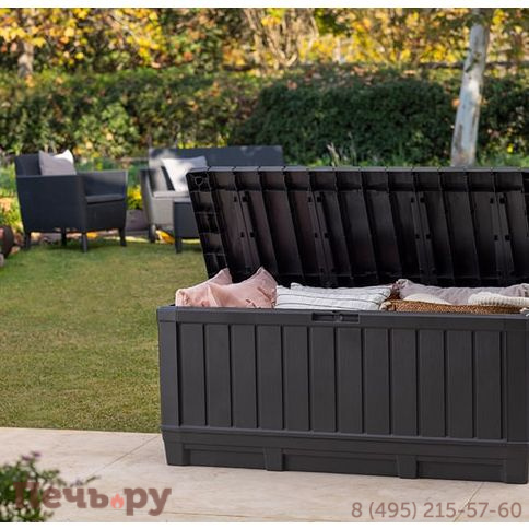 Сундук Gardeck Keter Кенвуд (KENTWOOD STORAGE BOX) 350л, графит фото 3
