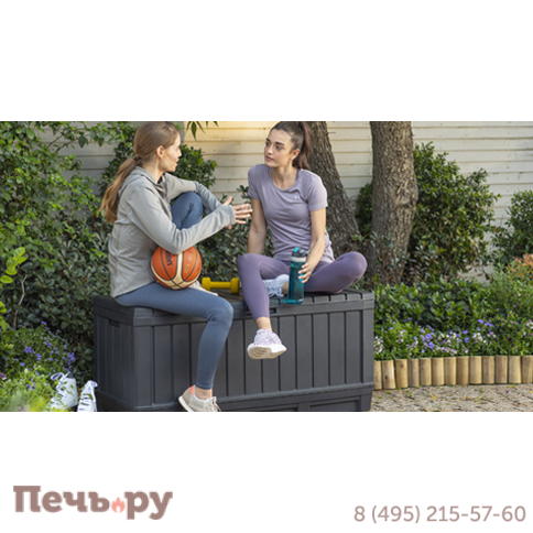 Сундук Gardeck Keter Кенвуд (KENTWOOD STORAGE BOX) 350л, графит фото 8