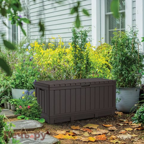 Сундук Gardeck Keter Кенвуд (KENTWOOD STORAGE BOX) 350л, коричневый фото 2