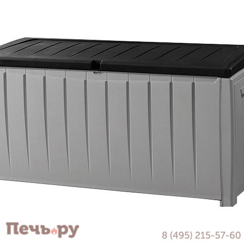 Сундук Keter Новель (NOVEL) 340л., белый-графит фото