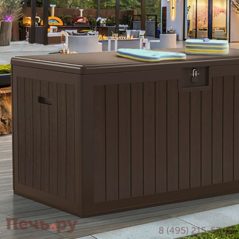 Сундук Gardeck Palram L 568 л, тёмно-коричневый (2025) фото 16