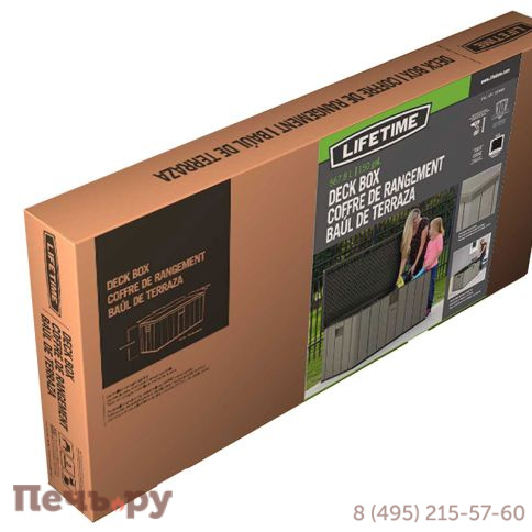 Сундук пластиковый Gardeck WoodLook, 570 л, серый фото 13