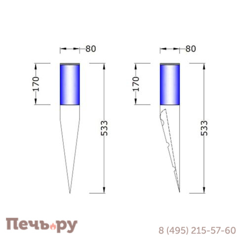 Светильник Licht-2000 Torcia Vetro угловой фото 8