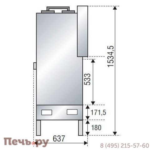 Топка каминная Axis F 1000 simple face фото 2