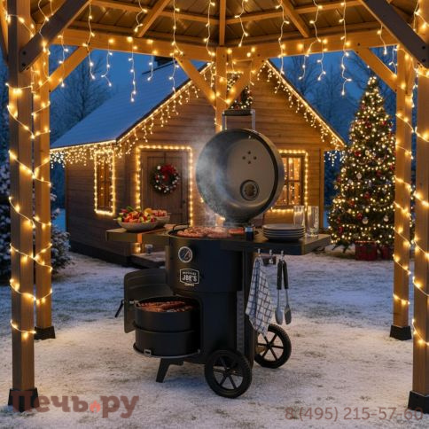 Угольный гриль коптильня Oklahoma Joe's Drum Bronco 2.0 фото