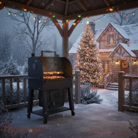 Угольный гриль коптильня Oklahoma Joe's Marshal Center Box фото 2