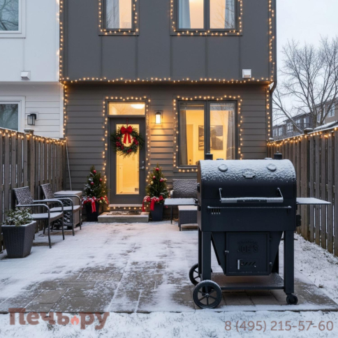 Угольный гриль коптильня Oklahoma Joe's Marshal Center Box фото 3