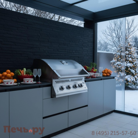 Уличная гриль кухня Астов №3 фото