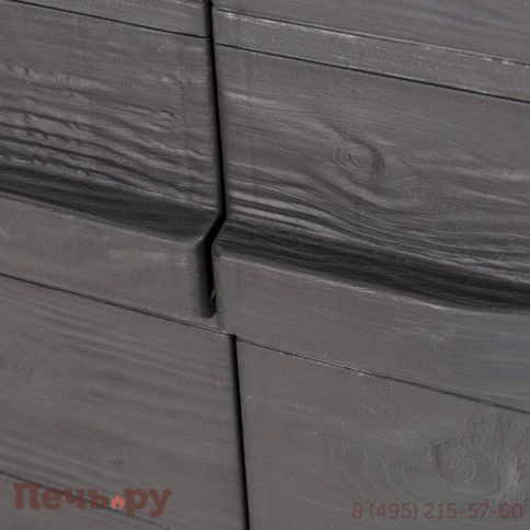 Уличный шкаф Gardeck 2х дверный глубокий Woodys S XL (3 полки), антрацит фото 10