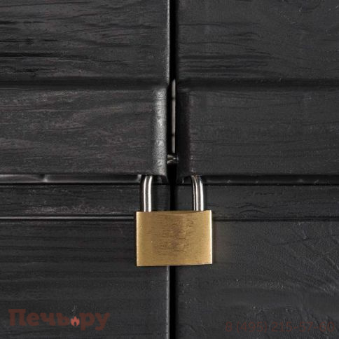 Уличный шкаф Gardeck 2х дверный глубокий Woodys S XL (3 полки), антрацит фото 7