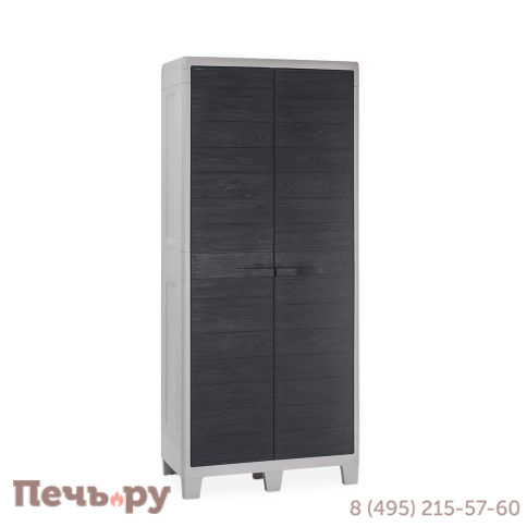 Уличный шкаф Gardeck 2х дверный глубокий Woodys S XL (3 полки), антрацит фото