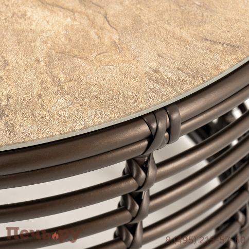 Валенсия 4SiS журнальный столик из искусственного ротанга, цвет бронзовый фото 4