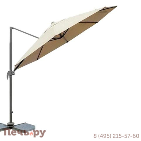 Зонт Gardeck трехместные Тулуза 3*3м Лечче, 3000мм, с вент. куполом, бежевый фото 2