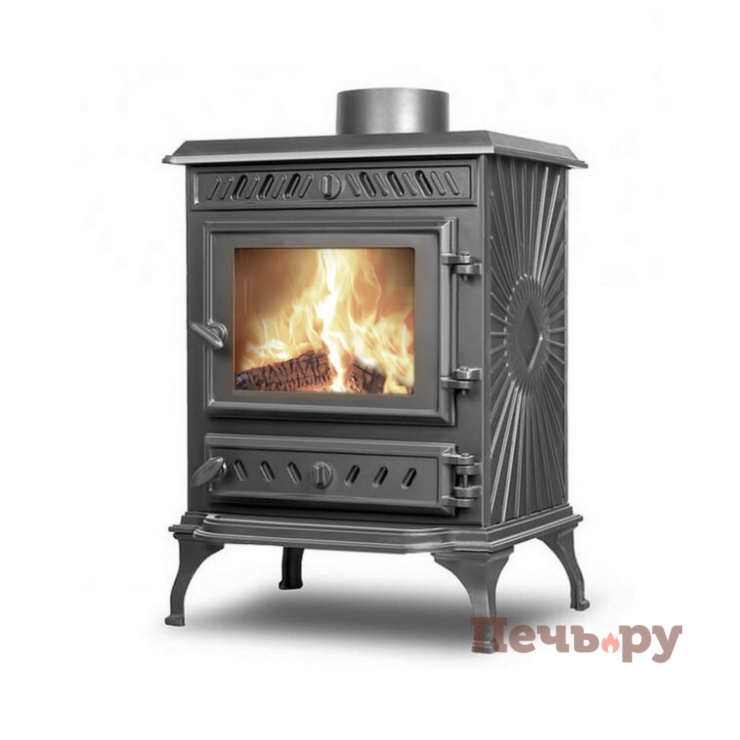 Печь-камин Kaw-Met P3 Eko видео