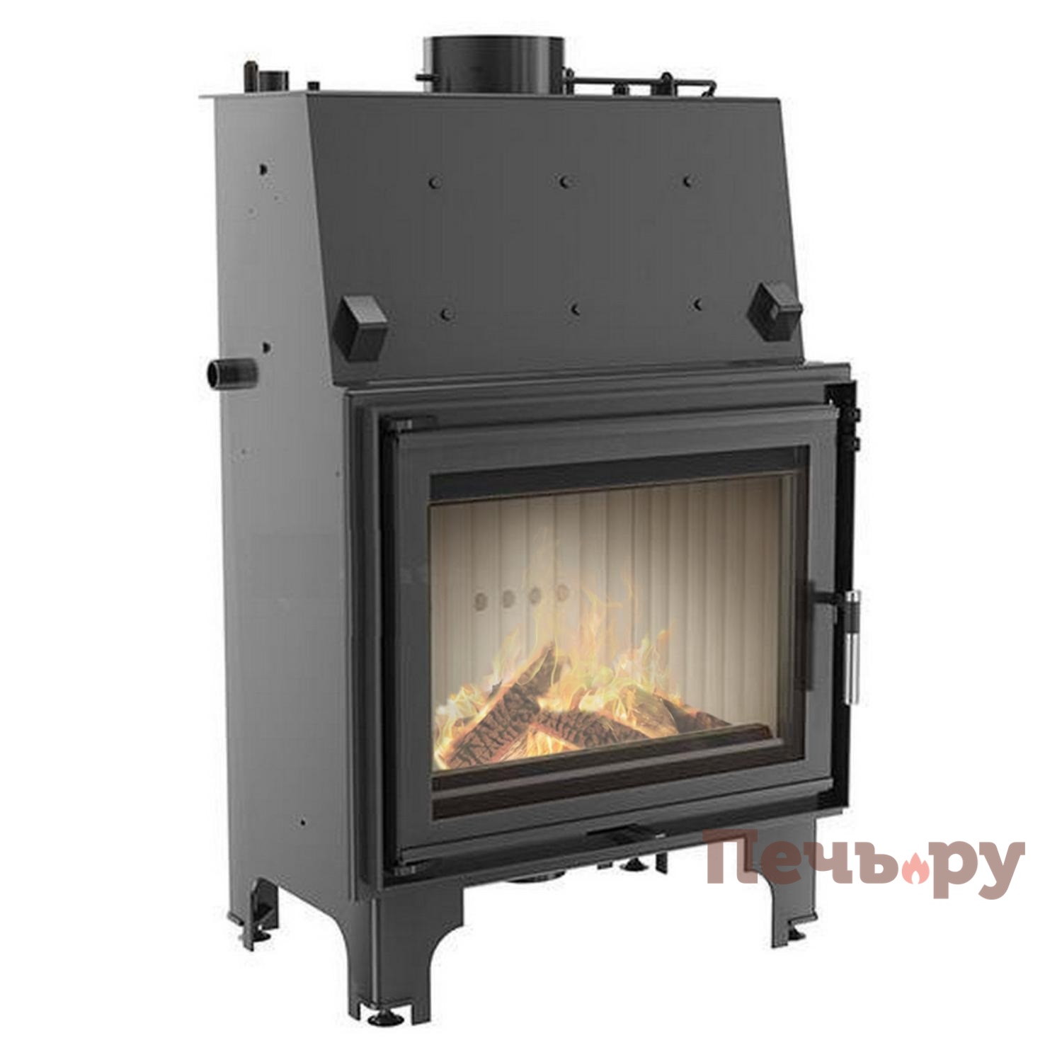 Каминная топка Kratki Aquario/A/14/PW/W с водяным контуром видео