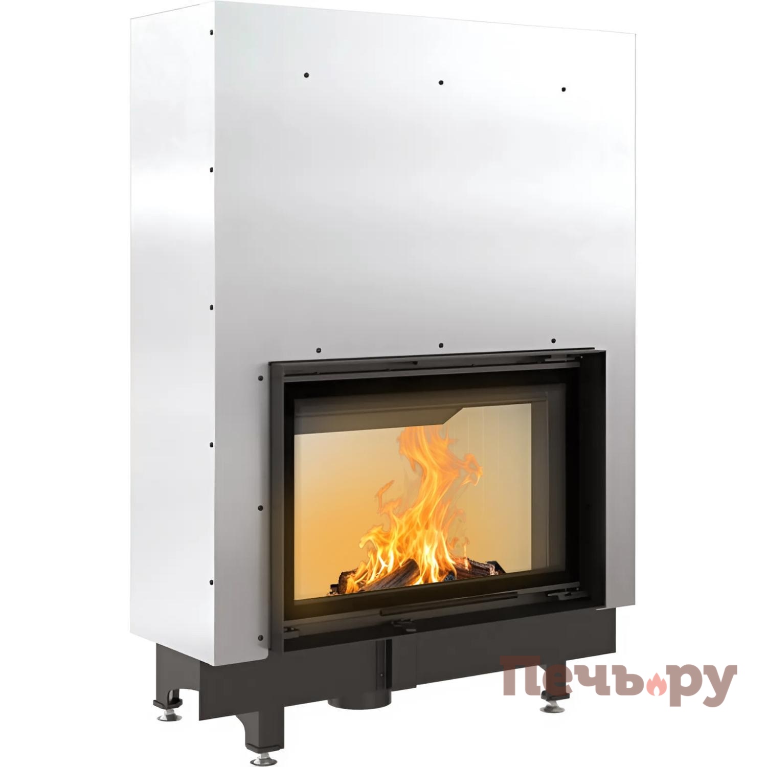 Каминная топка Kratki Zibi/G (гильотина) (керамич. футеровка) видео