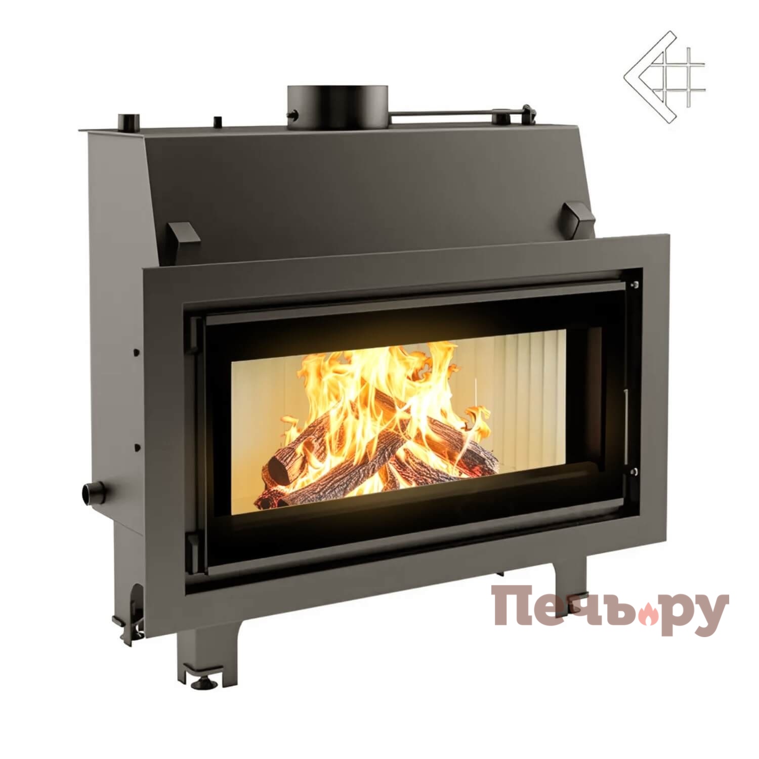 Каминная топка Kratki Mila/PW/24/W видео
