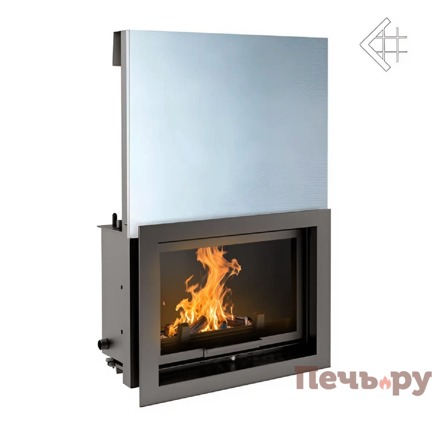 Каминная топка Kratki Oliwia/PW/17/G/W (гильотина) видео