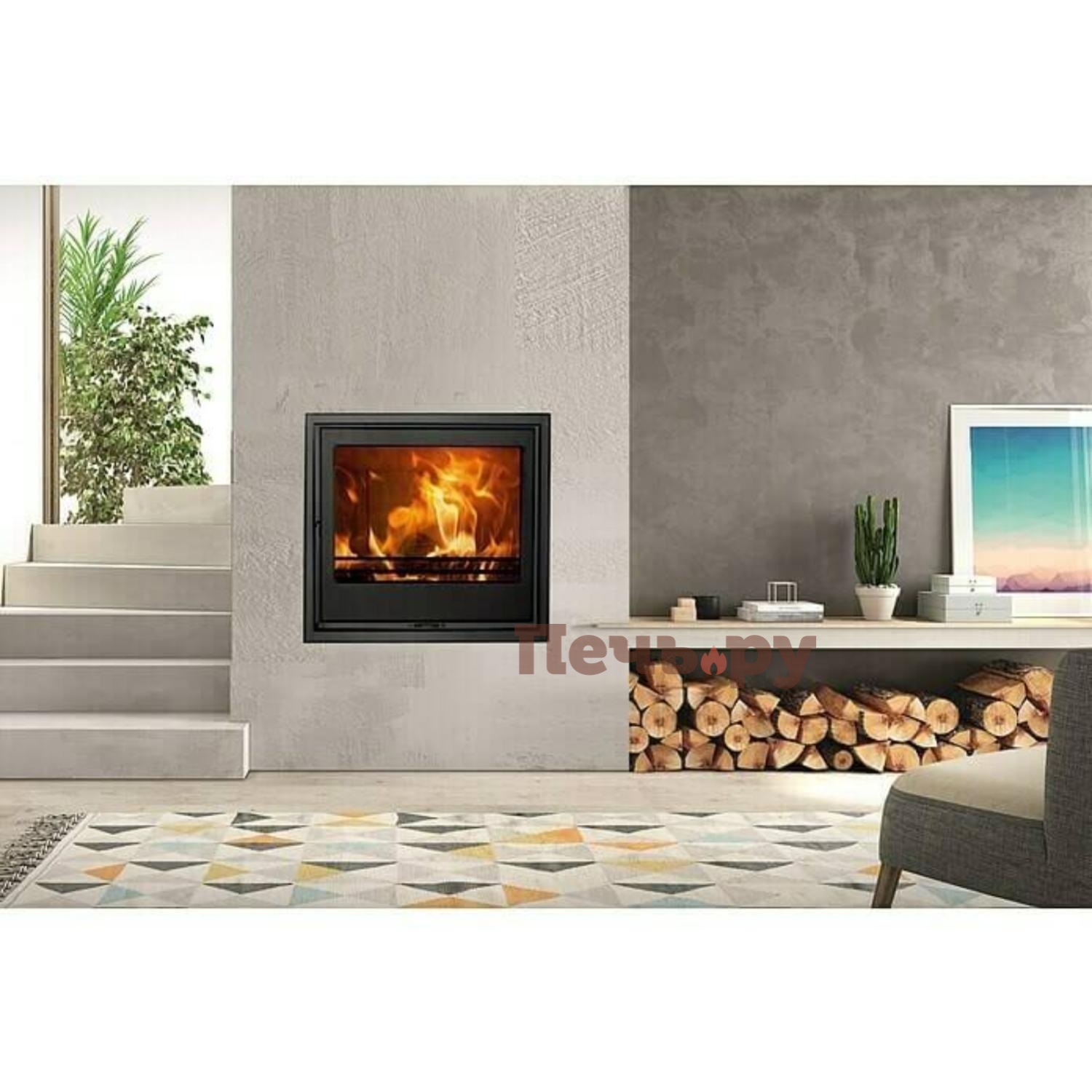 Каминная топка Panadero Hogar HS Ecodesign видео