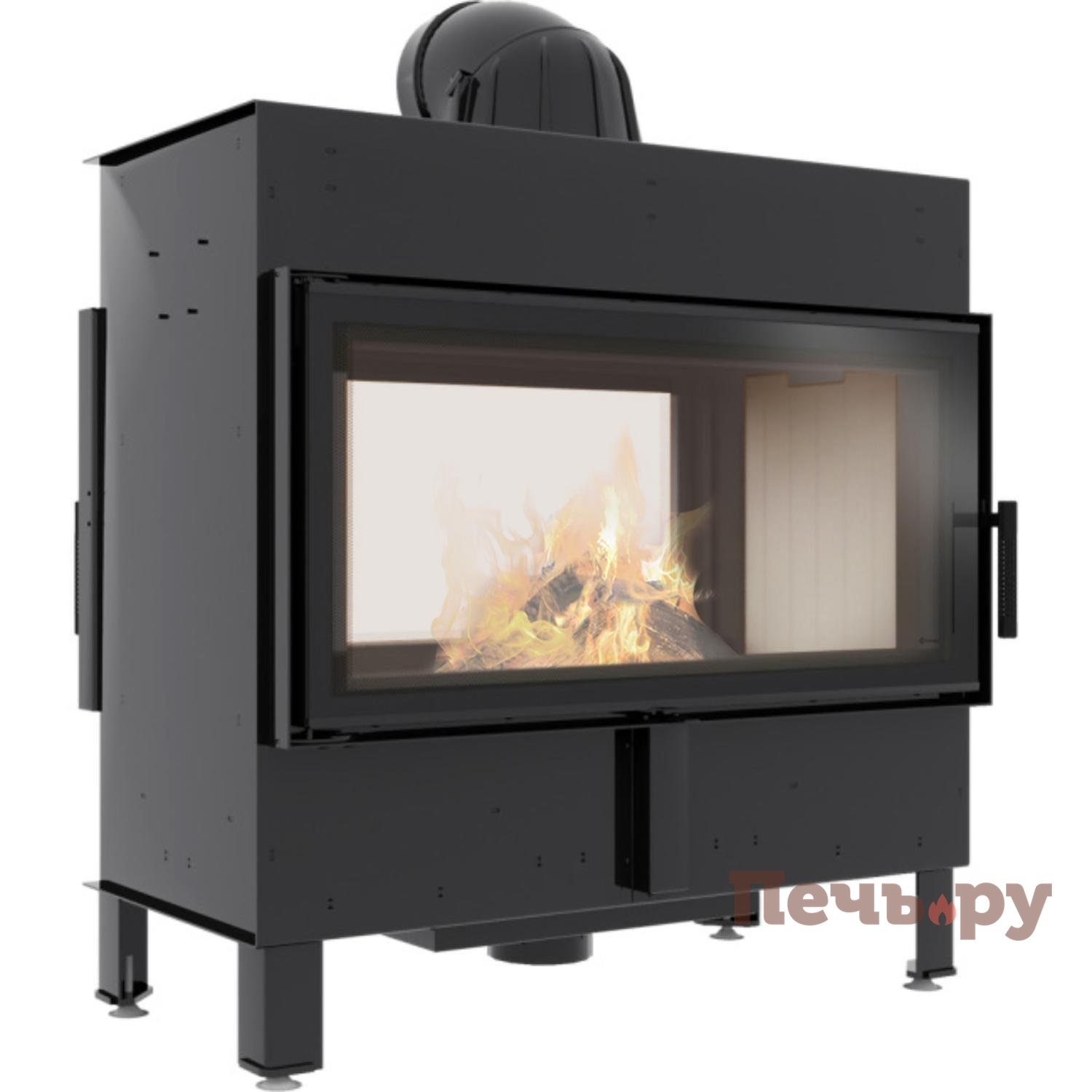 Каминная топка Kratki Pro Lucy 16/T туннельная видео