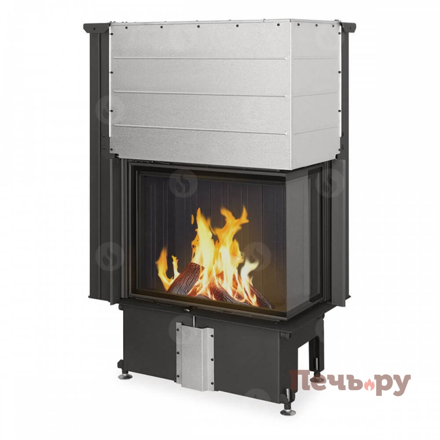Каминная топка Romotop Impression R/L 2G L 71.60.34.21 черный шамот видео