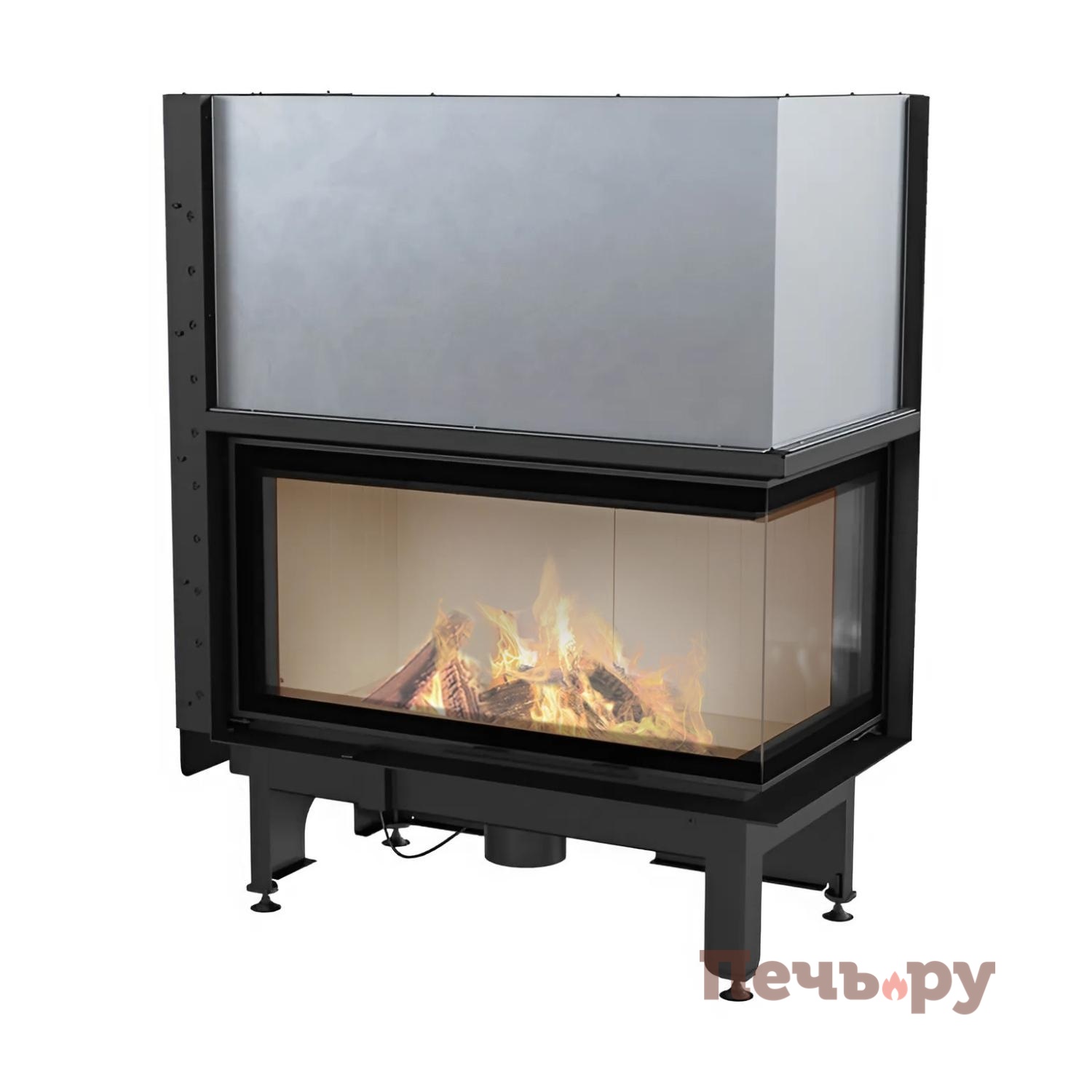 Каминная топка Kratki Pro Nadia/14/P/BS/G (гильотина) видео