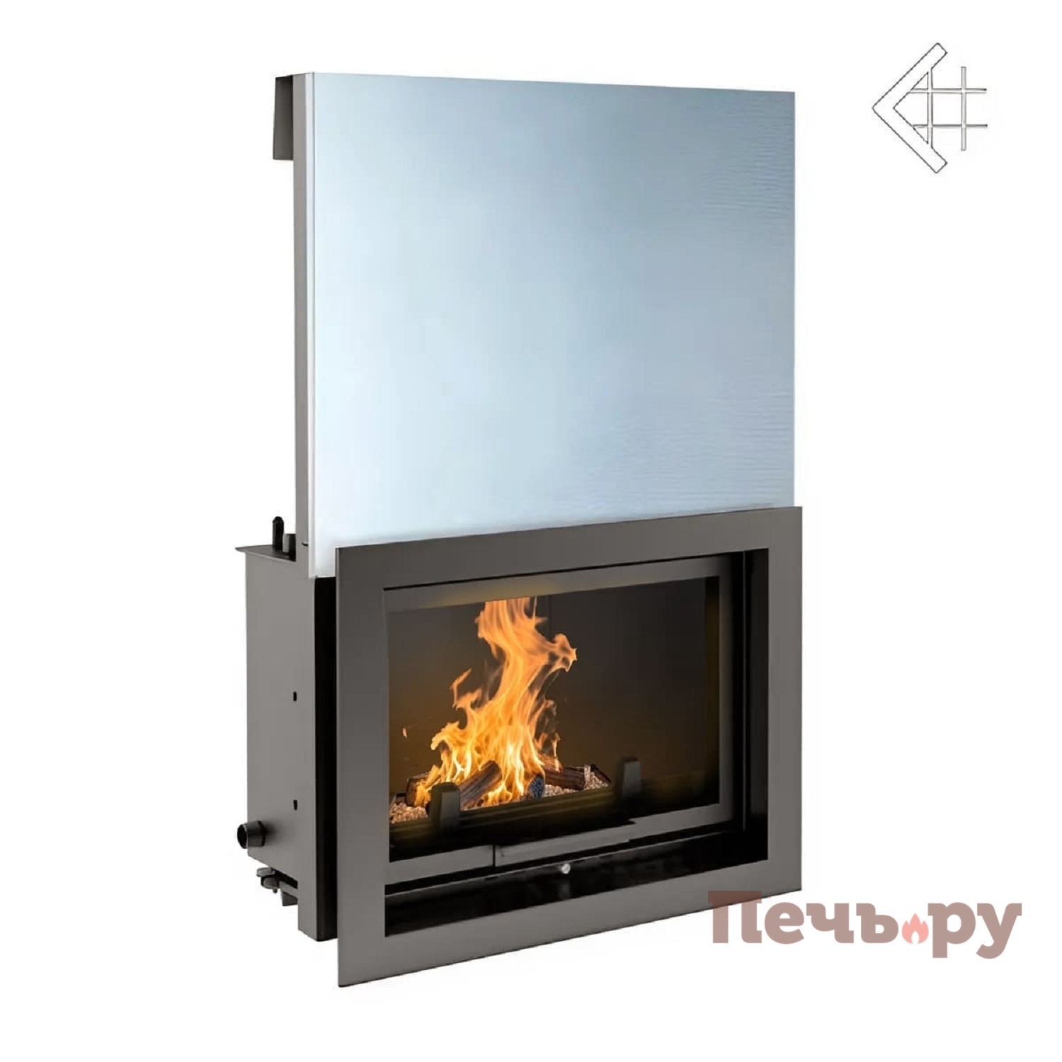 Каминная топка Kratki Oliwia/PW/22//W (гильотина) видео