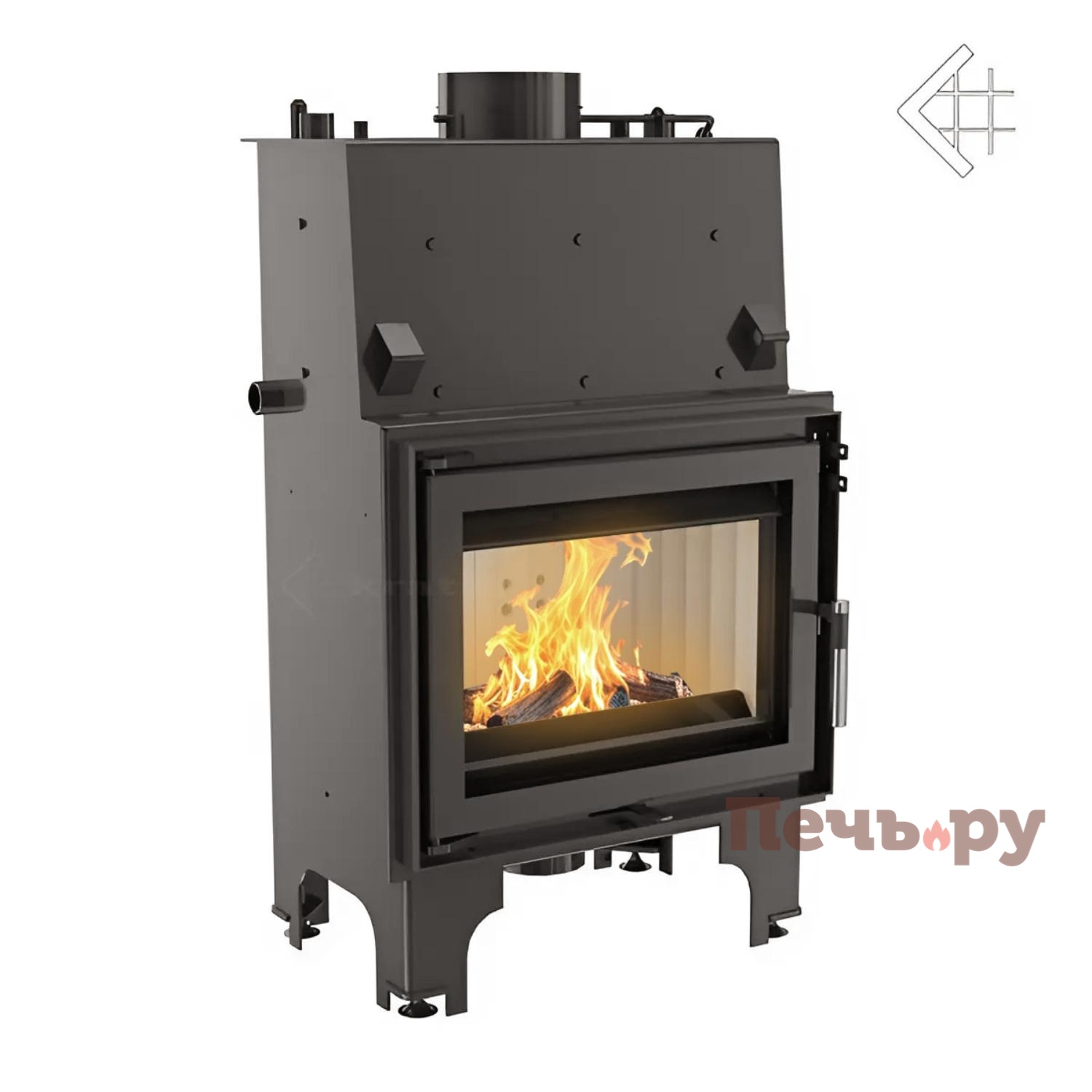 Каминная топка Kratki Aquario/M/12/PW/W видео