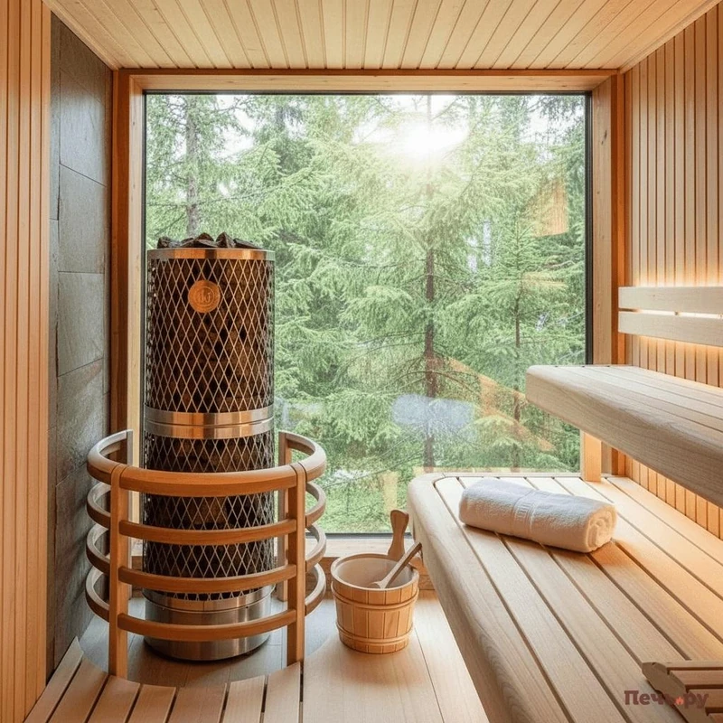 IKKI Pillar в финской сауне IKKI Pillar в финской сауне