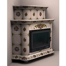 Облицовка камина КимрПечь Прованс угловой-двухъярусный для топок 600 фото