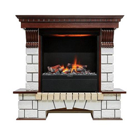 Портал Dimplex Pierre Luxe белый под очаг Albany фото