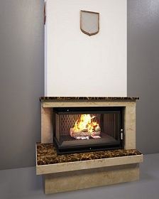 Каминная облицовка FireBird Онега (для топки Oliwia/LP/BS) (угловое стекло слева-справа) фото